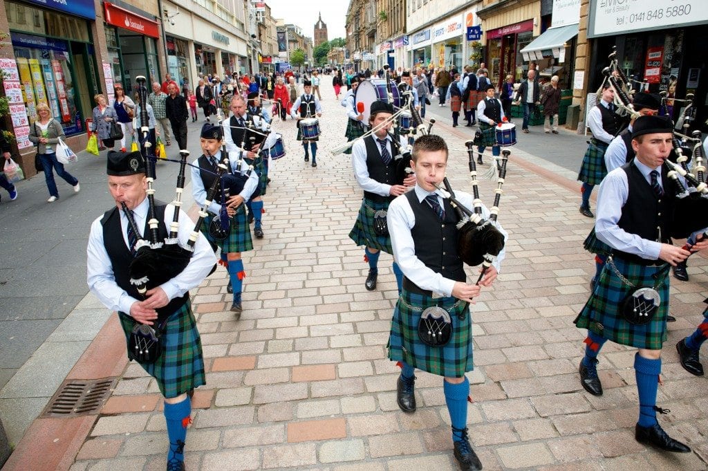 Paisley pipe band competition 2012