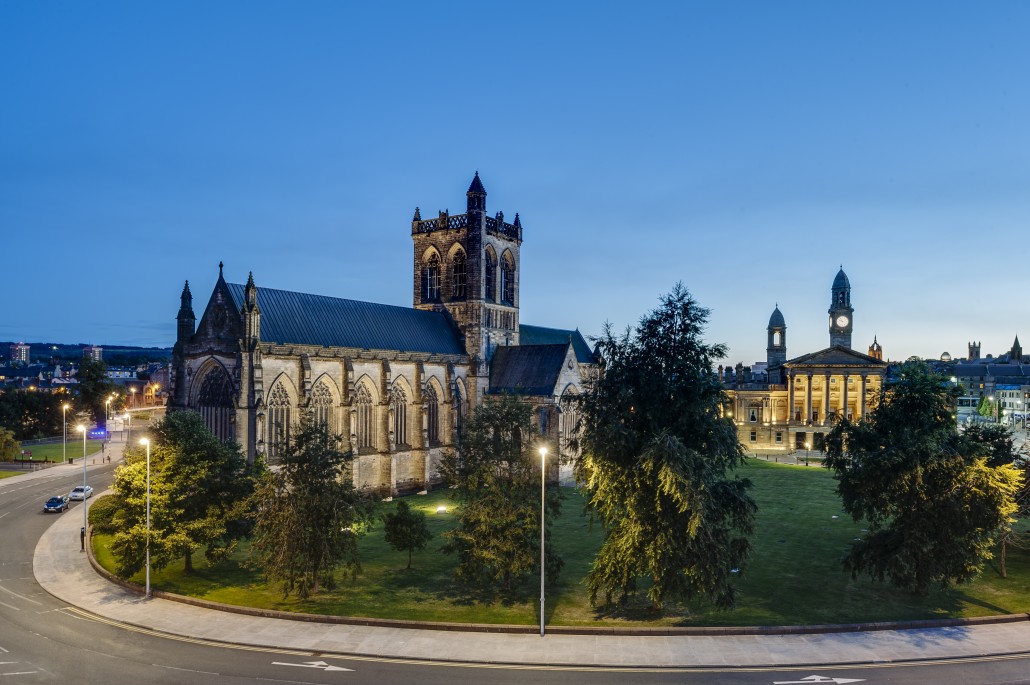 Paisley Abbey and Town Hall