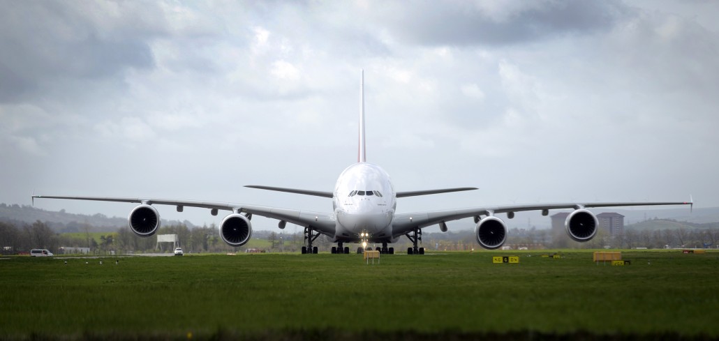 Glasgow Airport Emirates A380