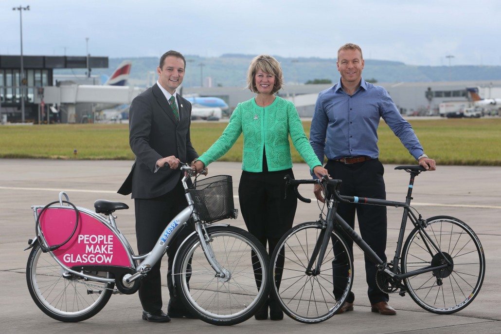 Sir Chris Hoy MBE, officially opened Glasgow Airports new look International arrivals.
