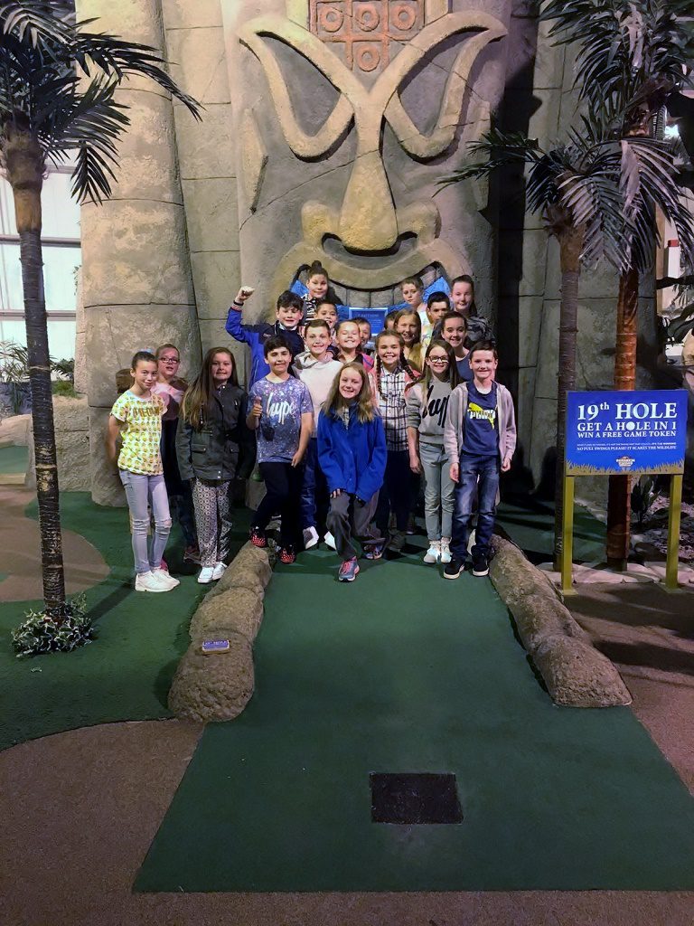 Our Lady of Peace Primary School at Paradise Island Adventure Golf Braehead
