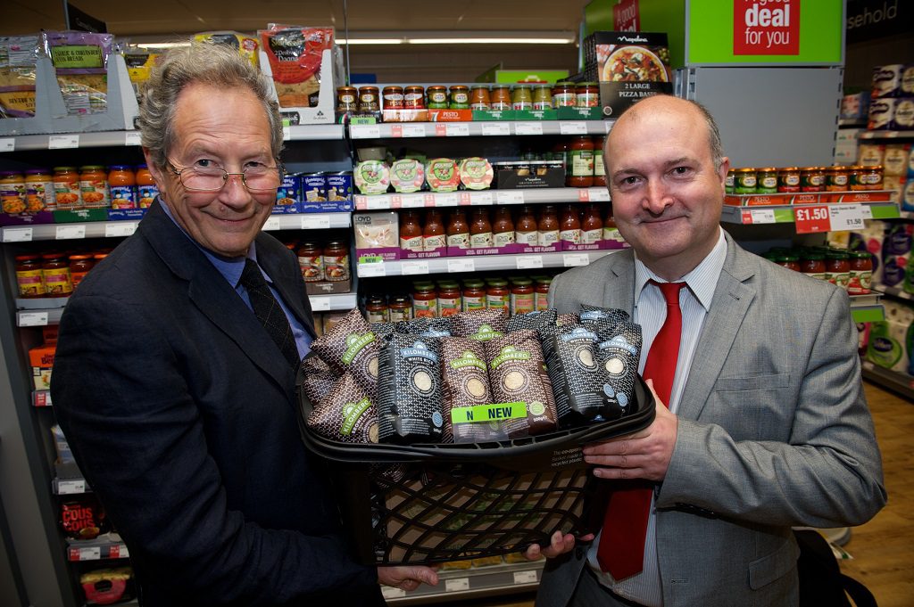 ohn Riches, Chairman of Just Trading Scotland and COuncillor Jim Sharkey, Chair of the Renfrewshire Fairtrade Steering Group