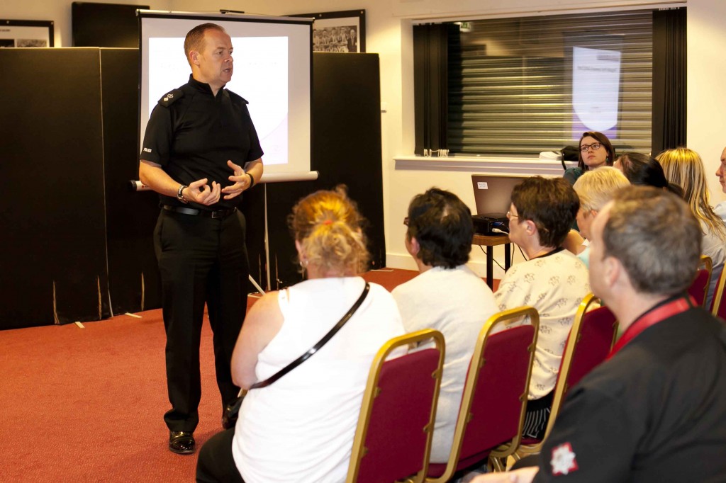 Pic from event shows Divisional Commander Alan Speirs. Pic credit: Roy McKeag.