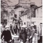 Procession of Diogenes Statue through Paisley