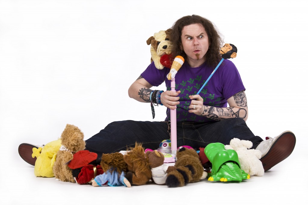 Toybox - who will be providing comedy for kids in the Spiegeltent