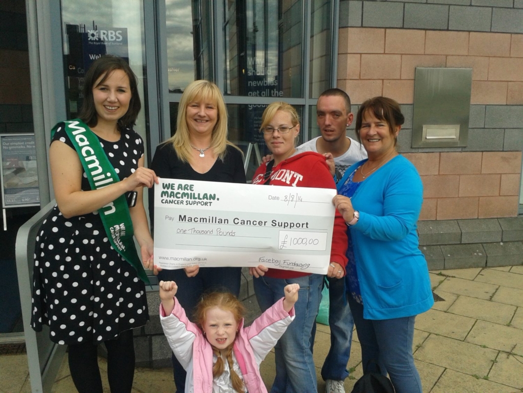 Facebay Fundraising donate to MacMillan Cancer Support