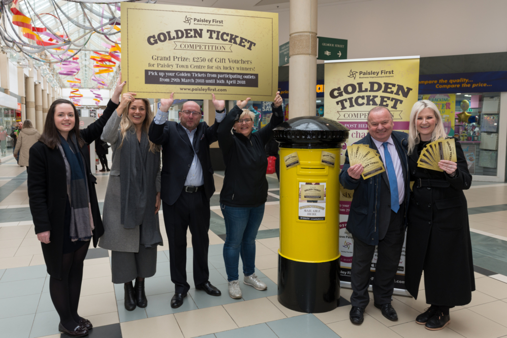 Golden Ticket competition to celebrate launch of new Paisley town centre Loyalty App