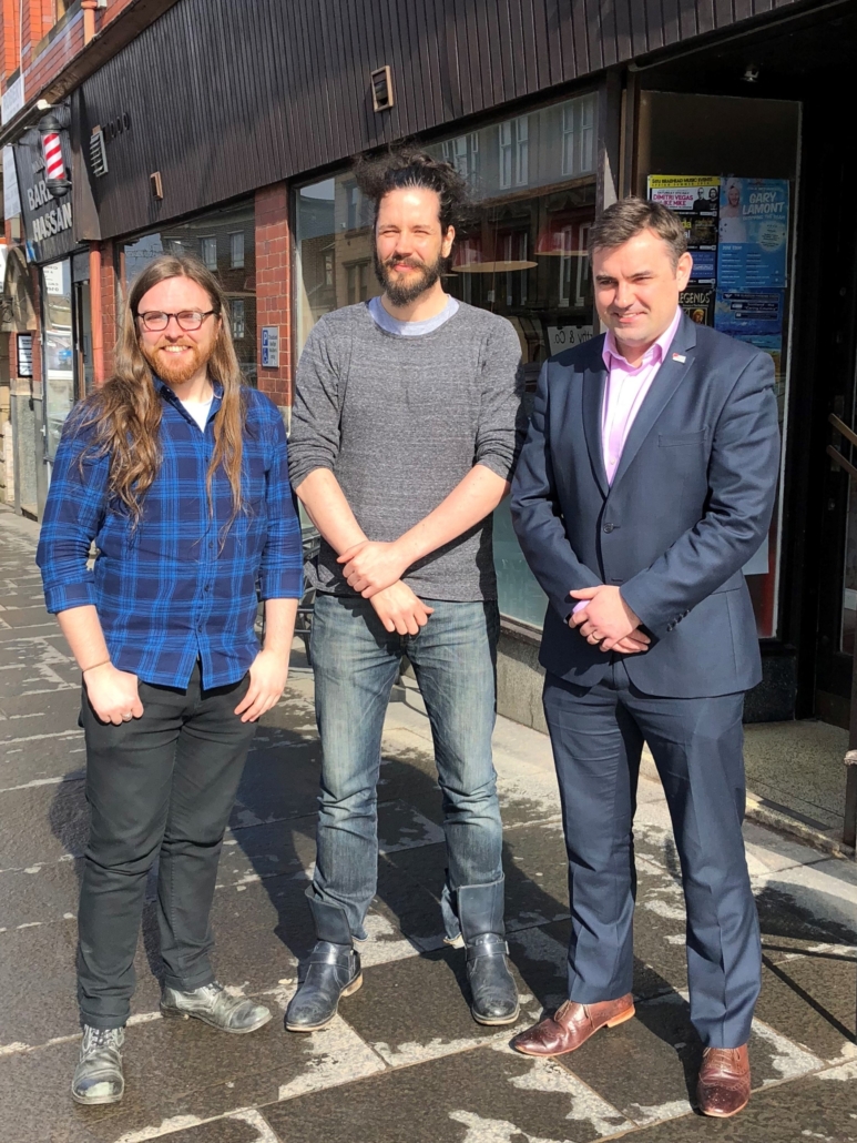 Gavin Newlands MP meets with Paisley Comic Con team