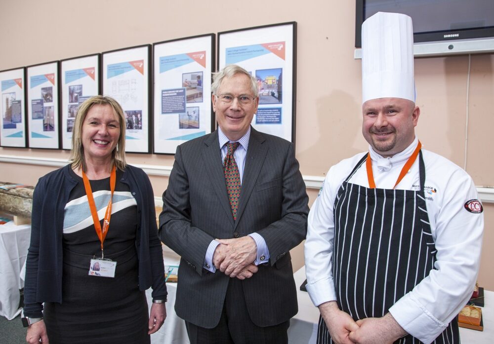 THE DUKE OF GLOUCESTER SEES HOW COLLEGE STUDENTS ARE PRESERVING OUR HERITAGE AND BUILDING OUR FUTURE