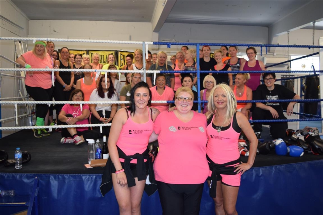 Renfrewshire Boxing Ladies raise £1,000 for Rape Crisis Scotland