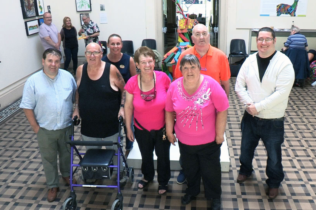 Disability centre’s art group work goes on show