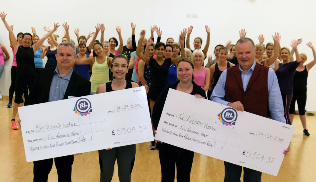Fitness fans raise cash for hospice charities