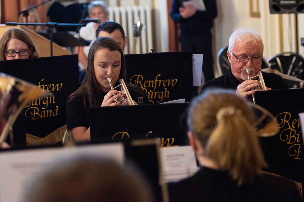 Renfrew Burgh Band played all the Christmas classics