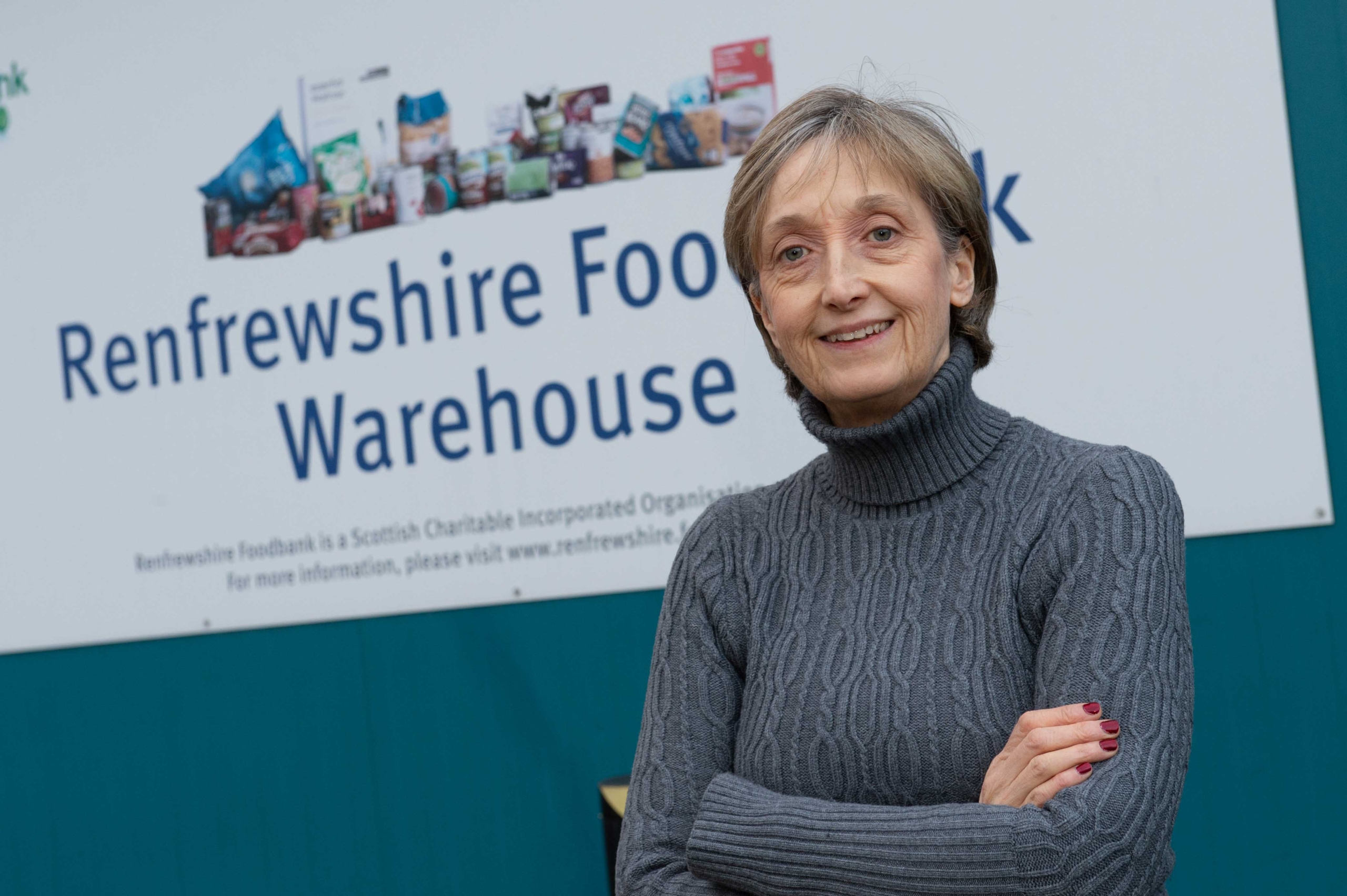 Elizabeth Alexander, manager of Renfrewshire Foodbank