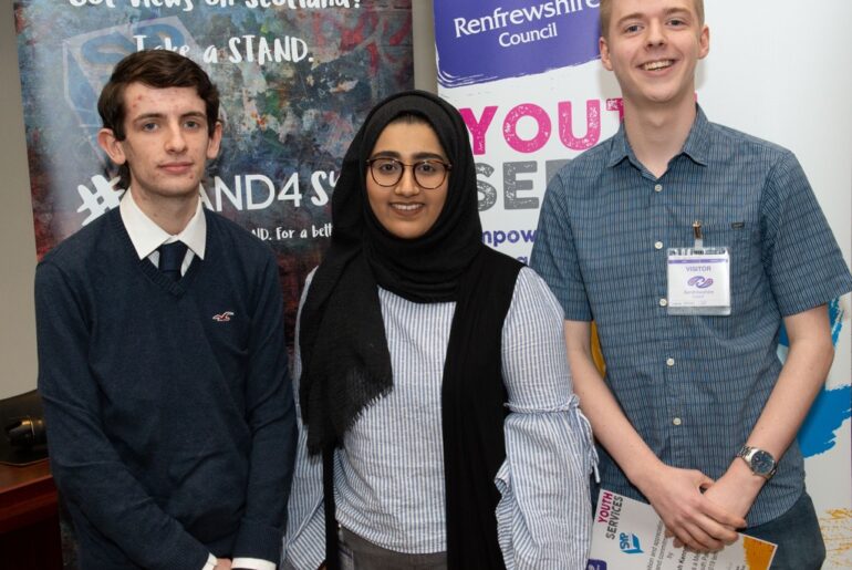 Outgoing MSYPs - Maria Alam, Josh Kennedy and Stirling McGee