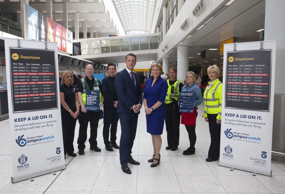 UK AVIATION MINISTER LAUNCHES GLASGOW AIRPORT’S DISRUPTIVE PASSENGER CAMPAIGN