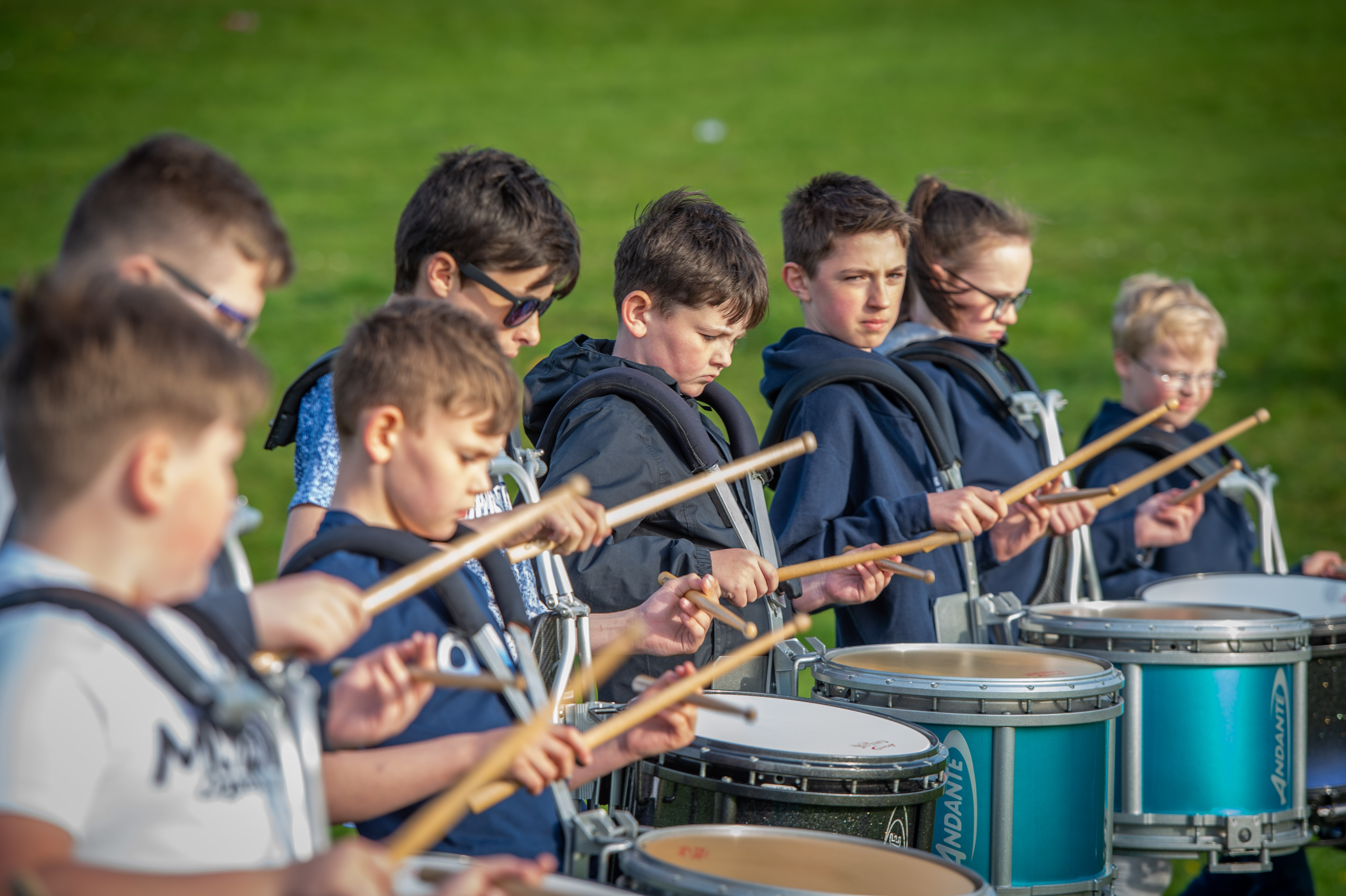 Renfrewshire Schoold Pipe Band practice 23.4.19-4585