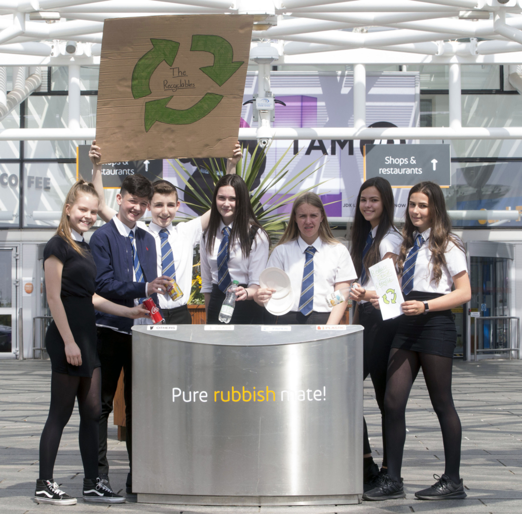 Pupils come up with recycling plans for shopping mall