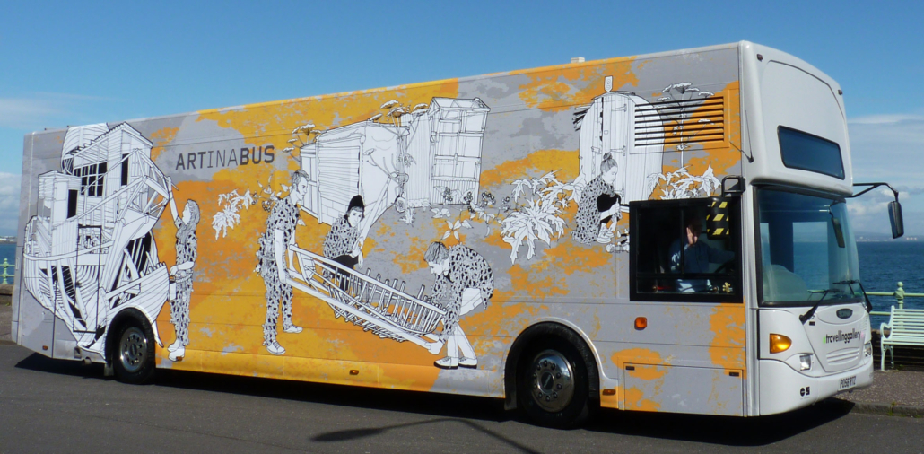 Travelling Gallery bus brings art to the people