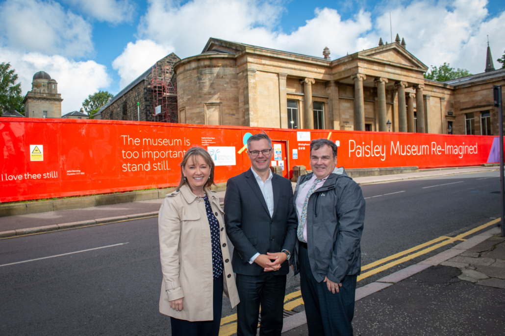 Cabinet Secretary sees behind scenes as Paisley museum transformation takes shape