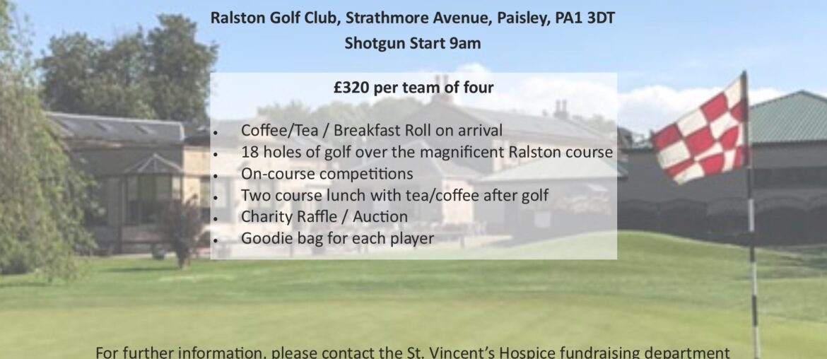 St. Vincent's Hospice Golf Day