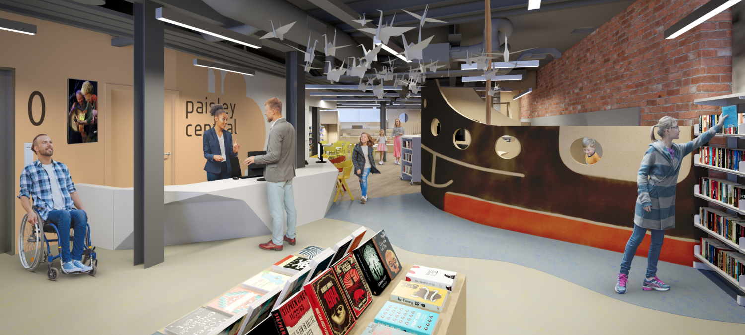 First images revealed of new Paisley High Street Learning and Cultural