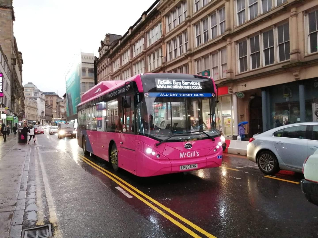 Glasgow Airport’s electric buses leading the charge once again in partnership with McGill’s