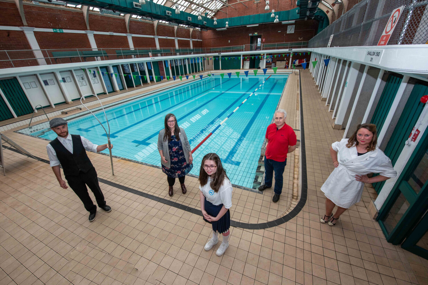 Exhibition celebrates centenary of Renfrew Victory Baths Paisley Scotland