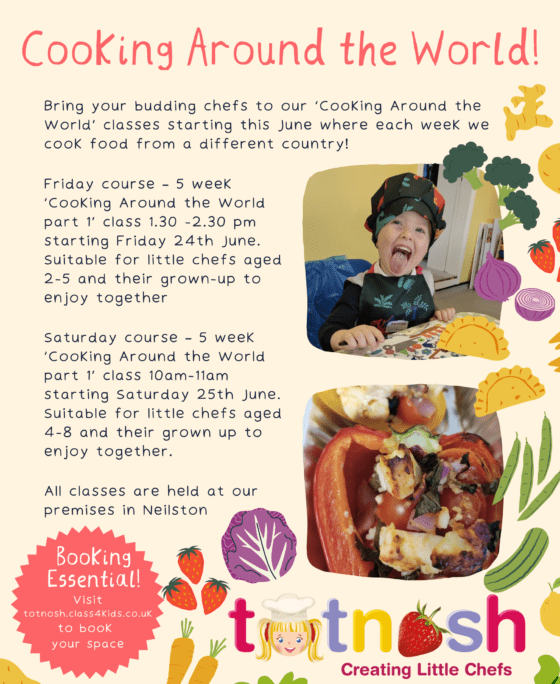 SUMMER CHILDREN'S COOKING CLASSES ARE HERE! Paisley Scotland