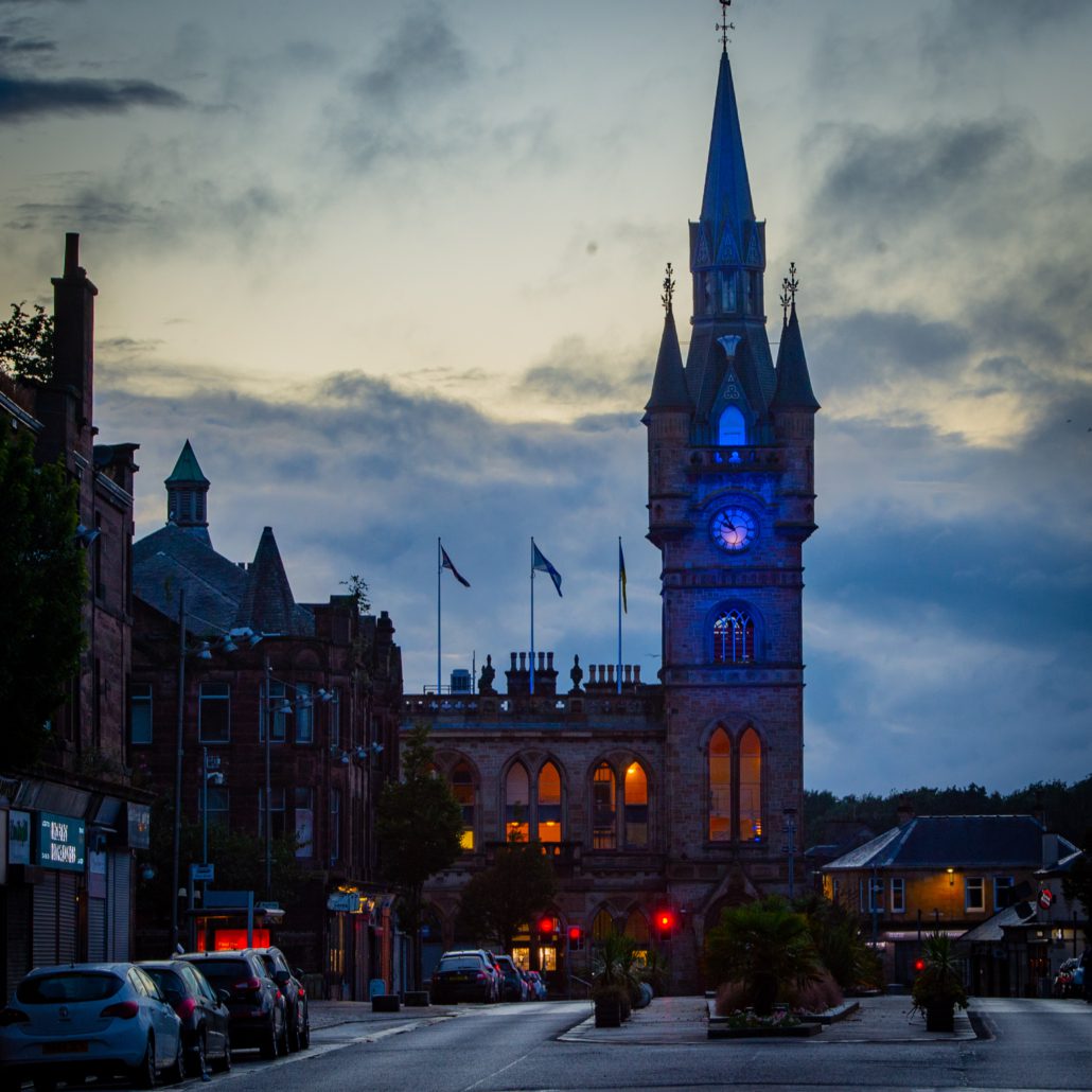 Renfrew Town Hall - blue (1)