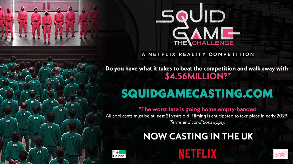 Squid Game Flyer for UK Signed off by Netflix